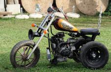 Funny Bike Royalty Free Stock Photo Funny Bike Royalty Free Stock Photo