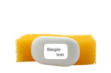 Sponge And Soap. Royalty Free Stock Images Sponge And Soap. Royalty Free Stock Images