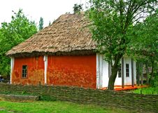 Ukrainian Old Country House Stock Photo Ukrainian Old Country House Stock Photo