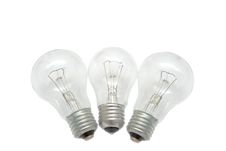 Three Light Bulbs Stock Image