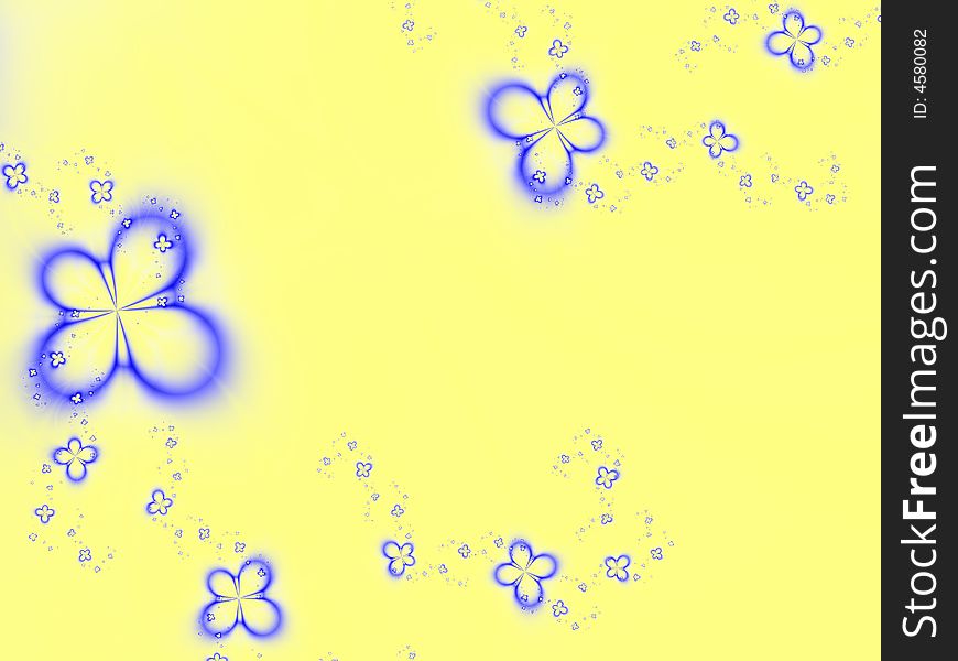 Fractal image of abstract flowers. Fractal image of abstract flowers