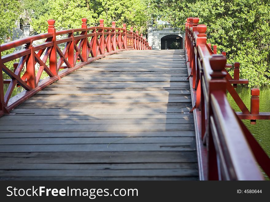 Red Bridge In Hanoi