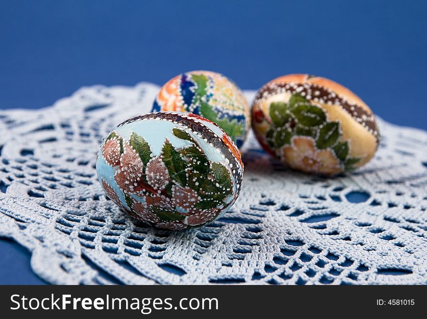 Easter eggs, hand  craft and decoration
