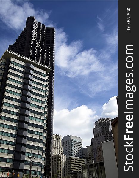 Office towers in San Francisco financial district.