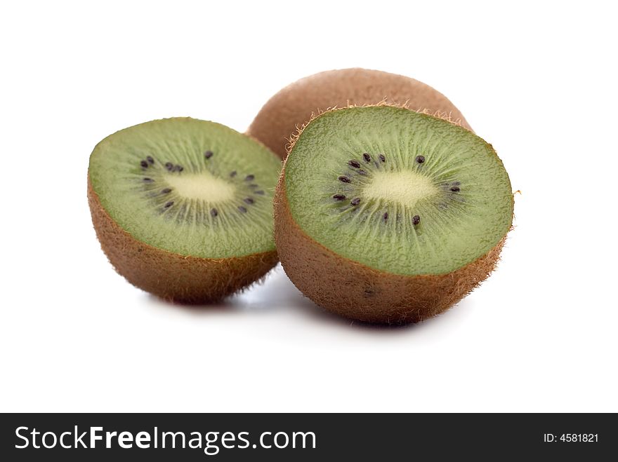 Kiwi on a white background