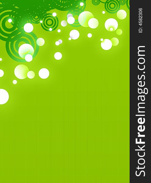 Glowing Green Circle Background