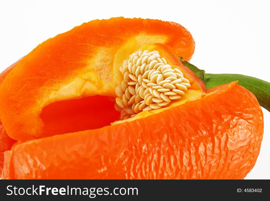 The isolate orange pepper image