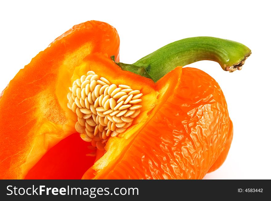 The isolate orange pepper image