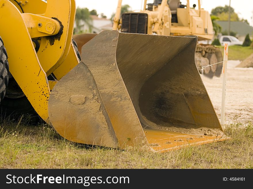 The business end of a front-end loader: The shovel