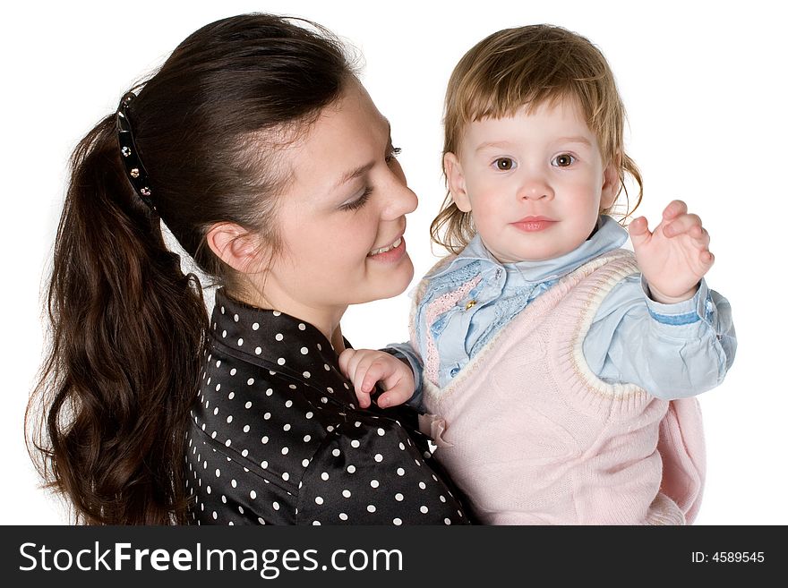 Mother and her adorable daughter. Mother and her adorable daughter