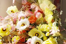 Worn Out Artificial Flowers Royalty Free Stock Photography Worn Out Artificial Flowers Royalty Free Stock Photography