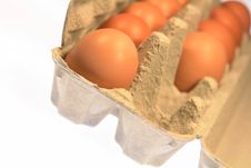 Fresh Farm Brown Eggs Carton Stock Images Fresh Farm Brown Eggs Carton Stock Images