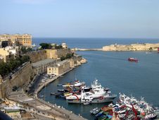 Grand Harbour, Valletta, Malta Royalty Free Stock Image
