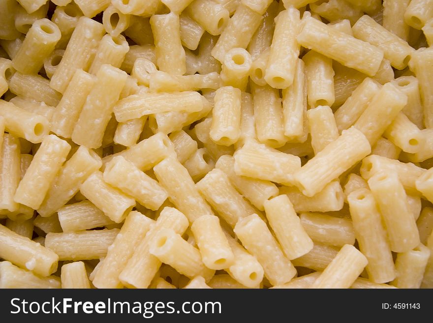 Cooked pasta  as a food background