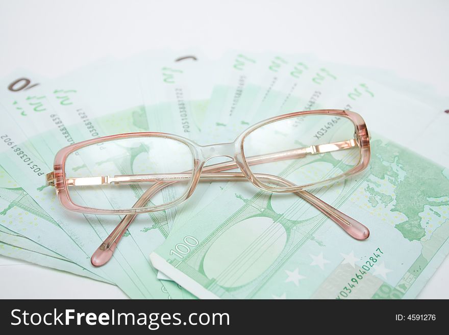 Eyeglasses and euro