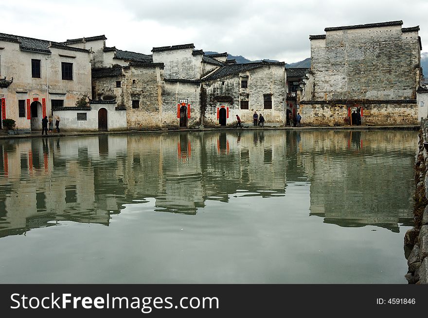 Is located the Chinese Anhui Province the famous building ï¼ŒAnhui common people residence. Is located the Chinese Anhui Province the famous building ï¼ŒAnhui common people residence
