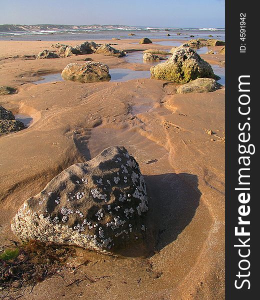 Stones on the beach, Africa