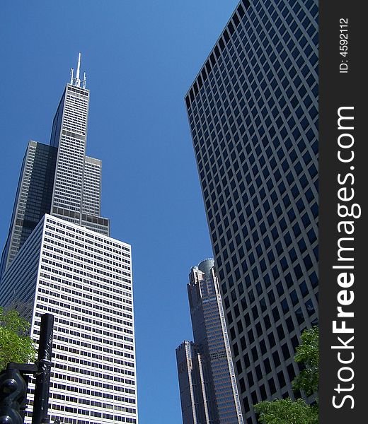 Skyscrapers in downtown Chicago, Illinois