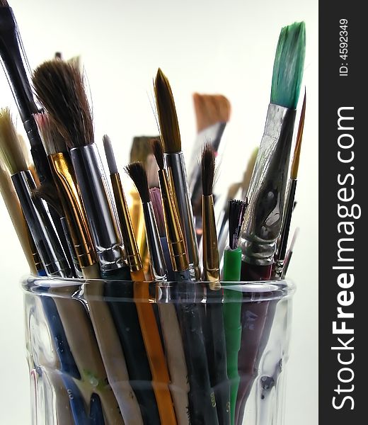 Paint Brushes-Light Background