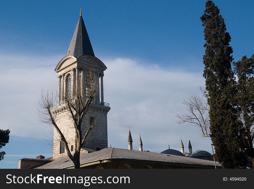 The Tower of Justice, Topkapi Palace in Istanbul, Turkey