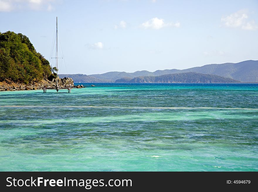 Racing Catamaran in the British Virgin Islands