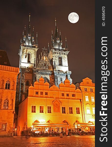 The famous Old Town Square in Prague City