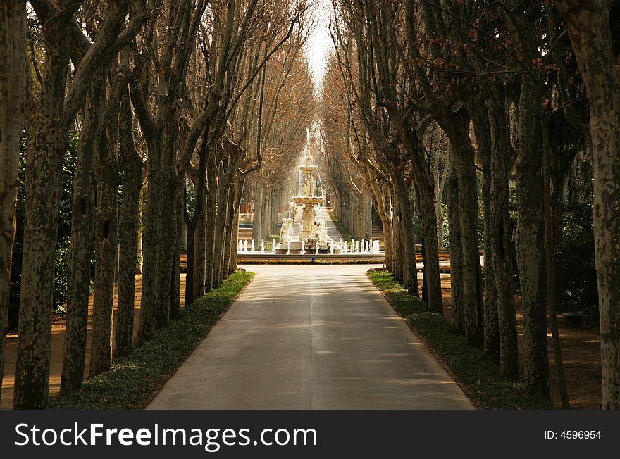 It's the west side of campo del moro, madrid. It's the west side of campo del moro, madrid