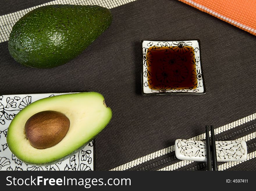 Sushi Set Background. Food and Drinks Series.