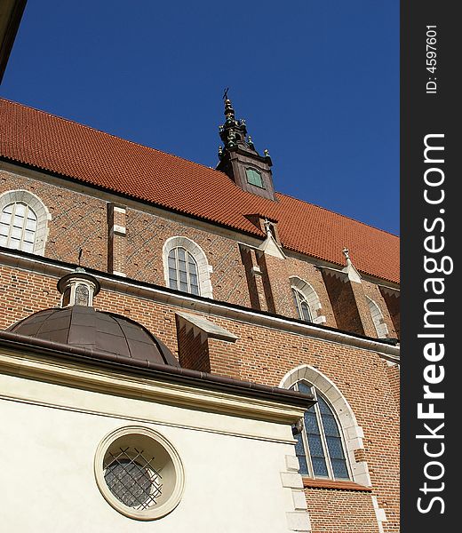 The church of the Boze Cialo in the Cracow on Kazimierzu. The church of the Boze Cialo in the Cracow on Kazimierzu.