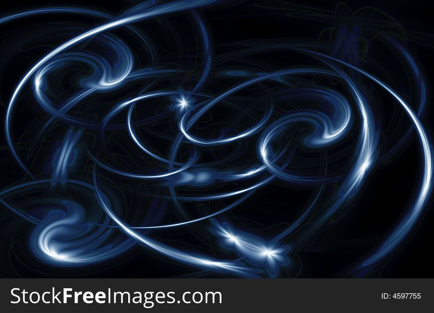 Blue bright light beam abstract background