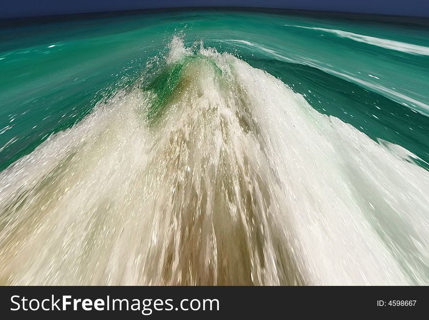 This is the speedy white-green water with splashes, waves . This is the speedy white-green water with splashes, waves .