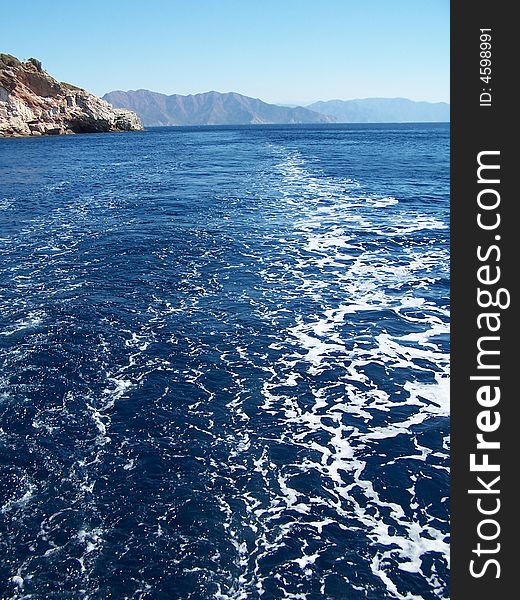 Sea scene taken from yatch