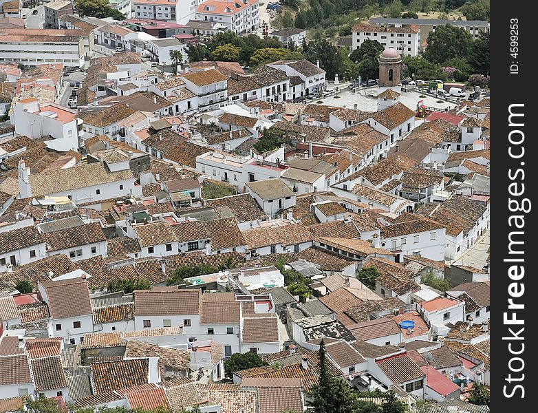 White village in Andalusia in Spain