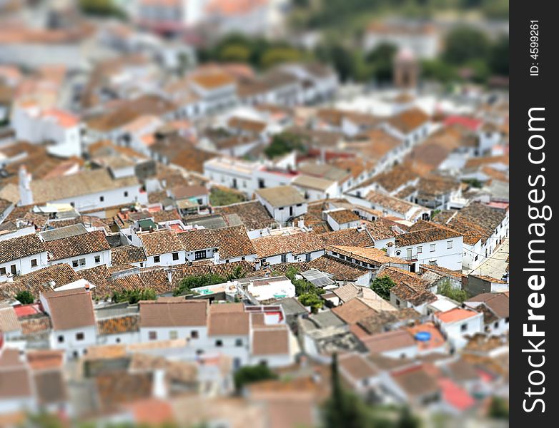 White village in Andalusia, Spain