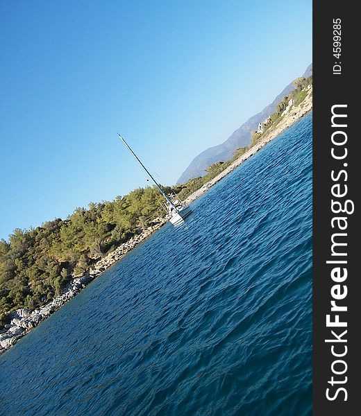 Sea scene from marmaris turkey