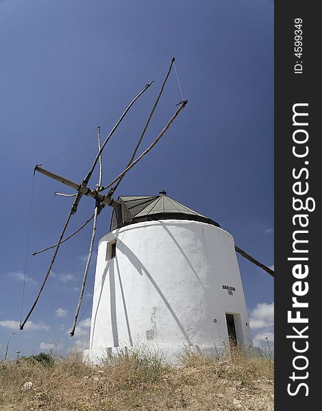 Old windmill in Vejer de la Frontera