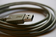 Grey USB Wire Stock Photography Grey USB Wire Stock Photography