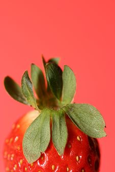Half Strawberry Stock Images