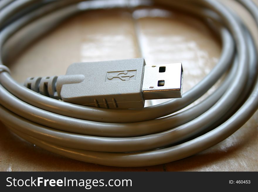 Grey USB wire