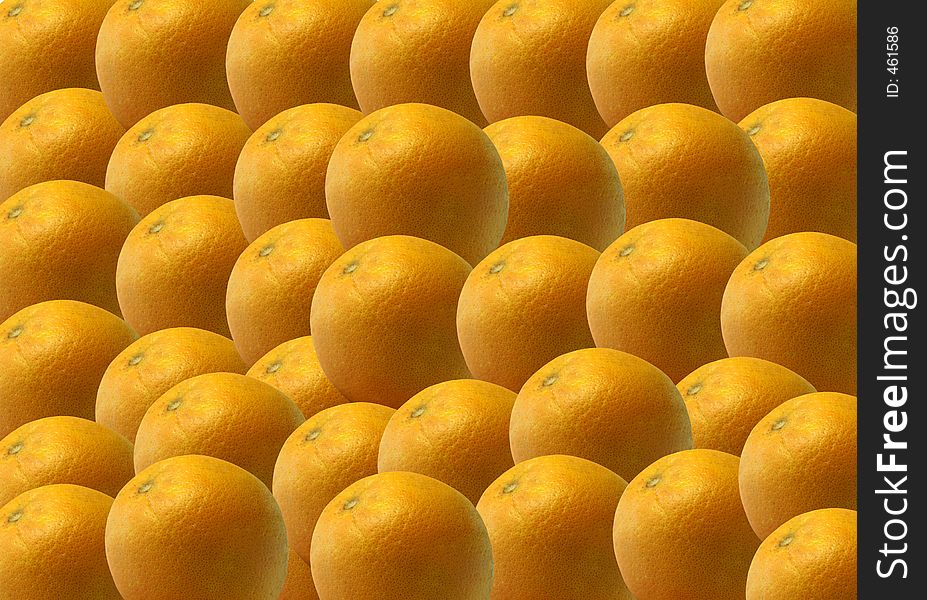 Pile of oranges.