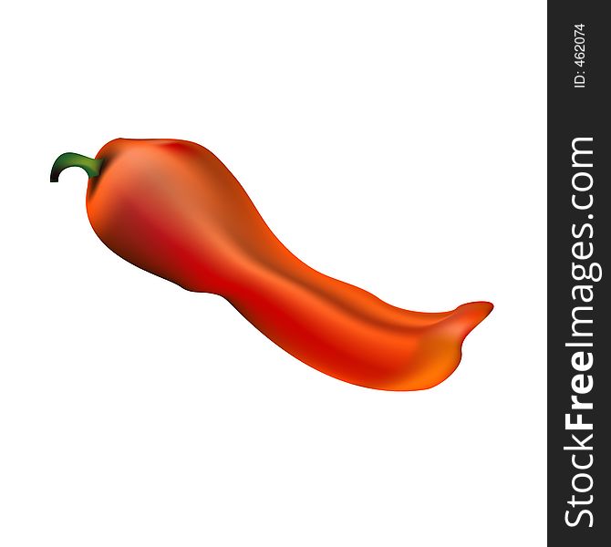 Red hot chili pepper. Red hot chili pepper