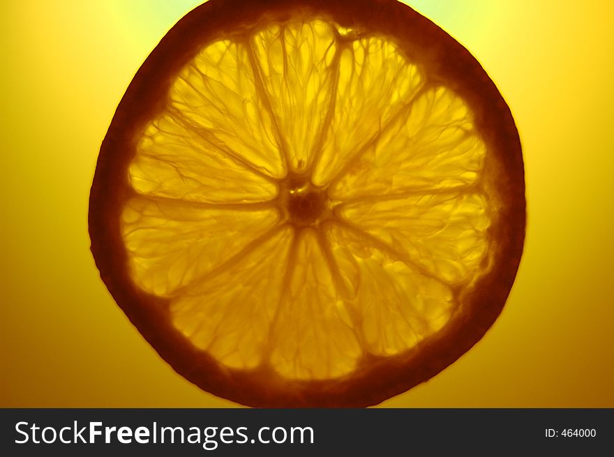A shot of orange slice