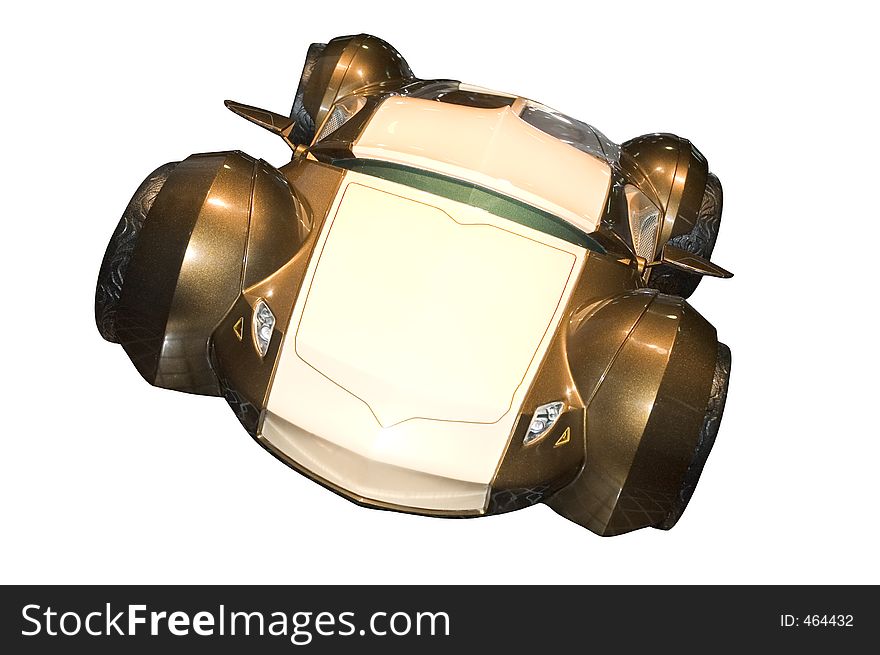 Futuristic Concept Car Model.