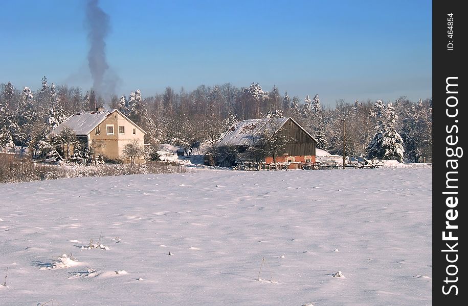 Old winter farm