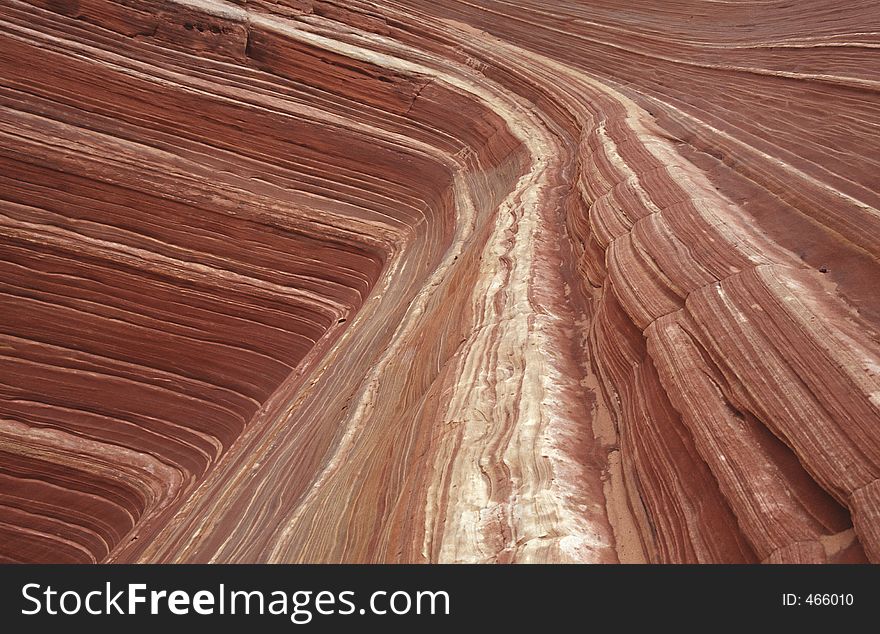 The Wave - one of the most awe inspiring formations from sandstone in the Vermillion Cliffs Wilderness area. The Wave - one of the most awe inspiring formations from sandstone in the Vermillion Cliffs Wilderness area