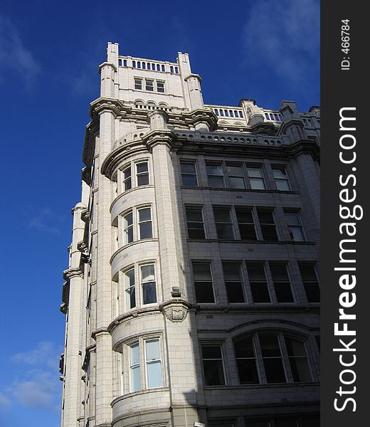 Historic Grey Stone Building In Liverpool