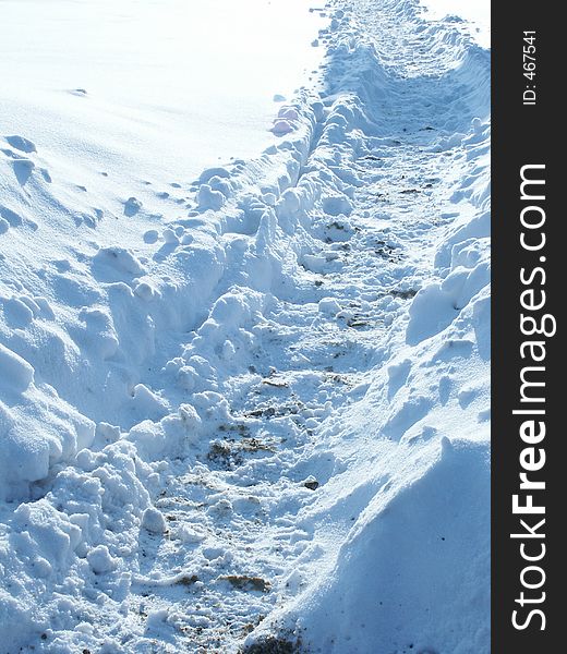 Path in Snow.