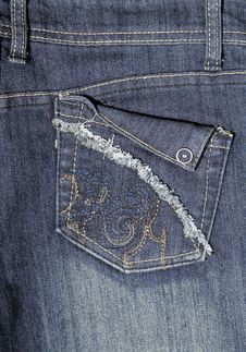 Jeans Pocket Royalty Free Stock Image
