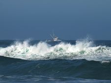 Surf And Trawler 3 Royalty Free Stock Photo