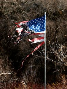 Tattered Flag Royalty Free Stock Photo